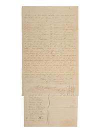 [ENSLAVEMENT & ABOLITION]. A pair of Georgia documents related to the selling of alcohol to African Americans. 1845, 1865.