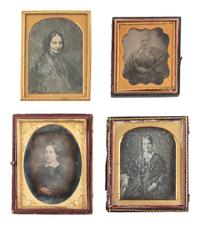 [EARLY PHOTOGRAPHY]. 26 daguerreotypes of women, incl. half plate example.