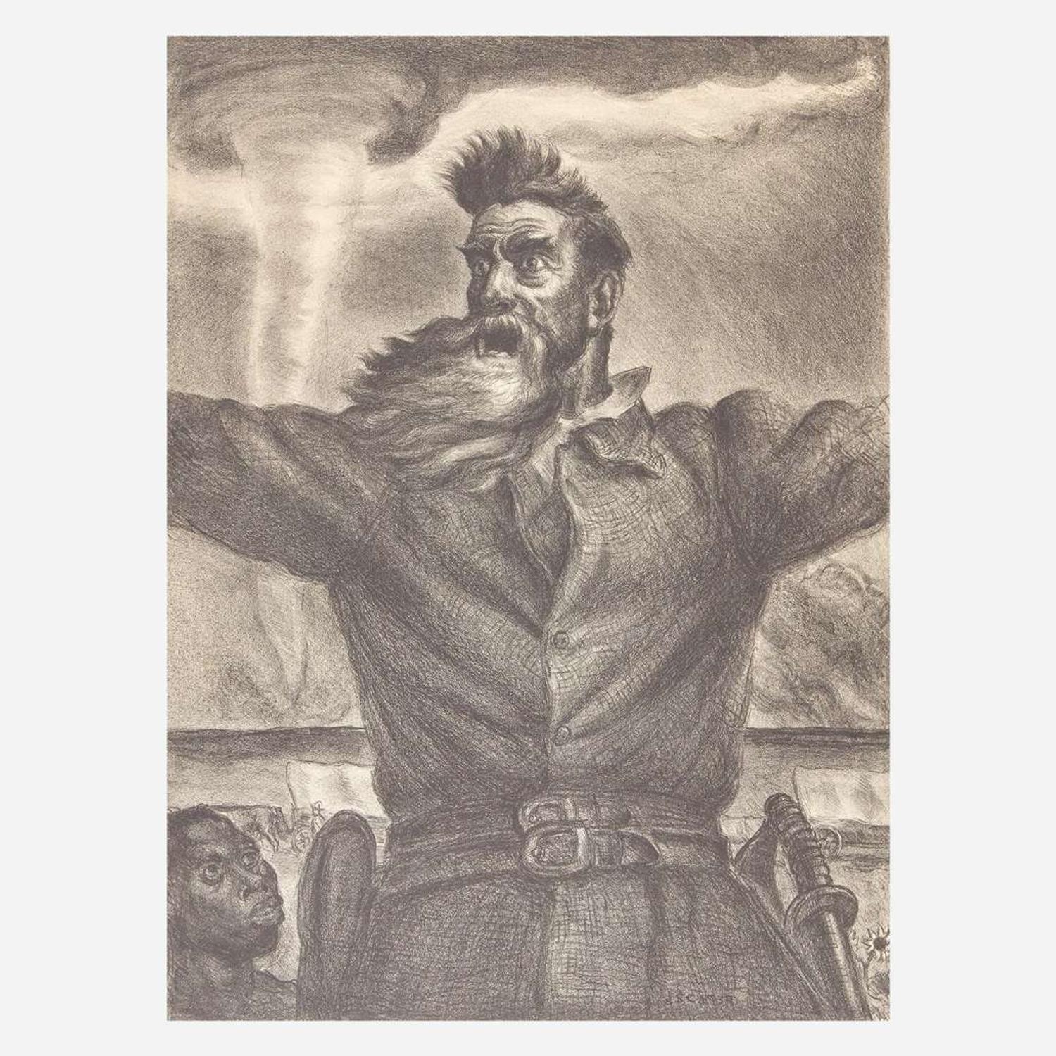 John Steuart Curry (American, 1897-1946) John Brown