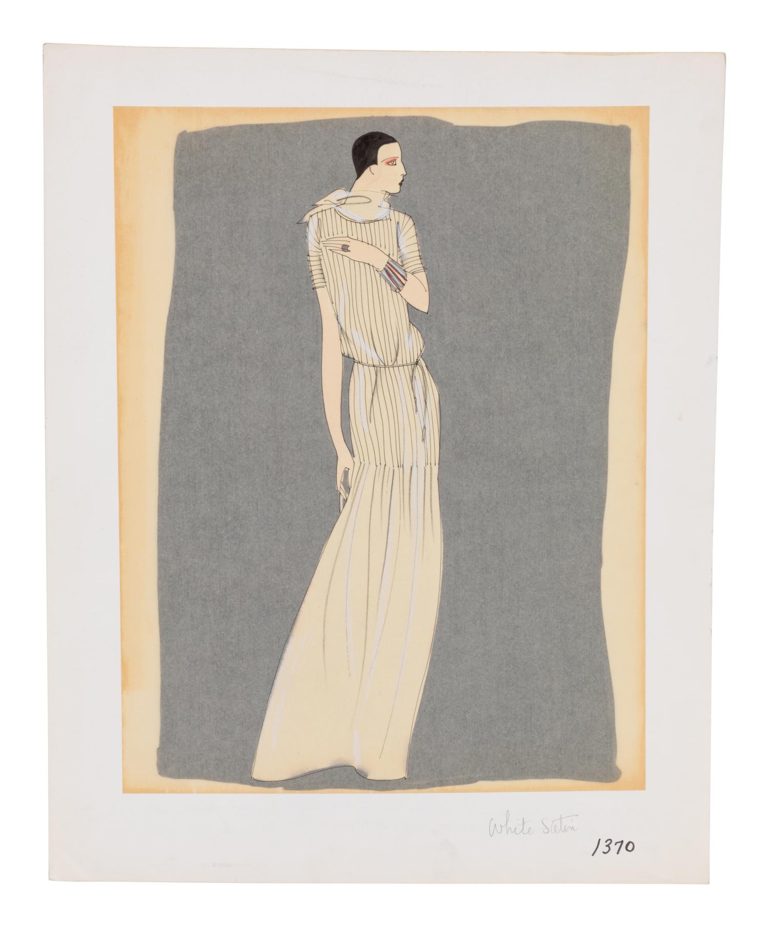 Three Geoffrey Beene Fashion Illustrations, c1975