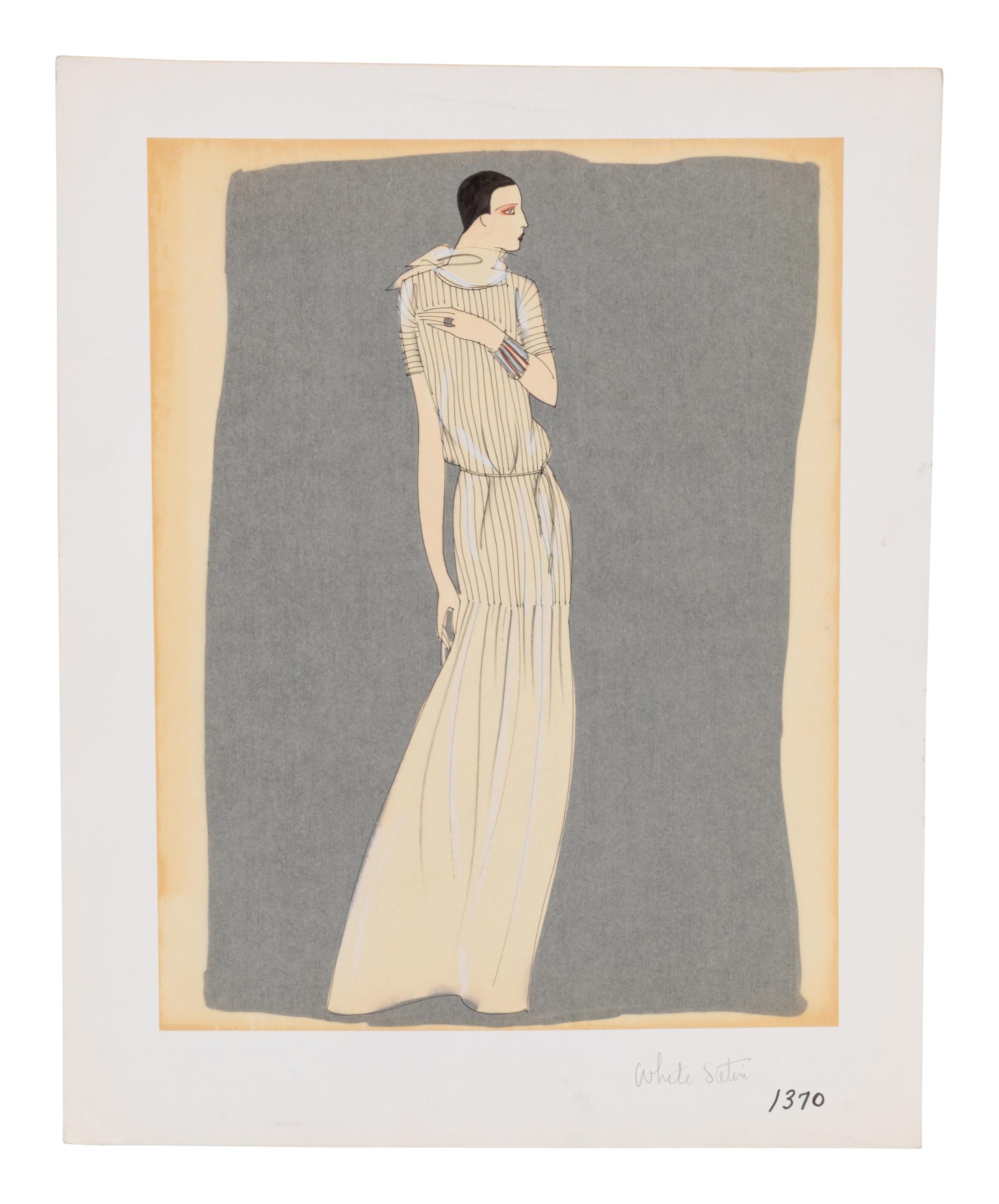 Three Geoffrey Beene Fashion Illustrations, c1975