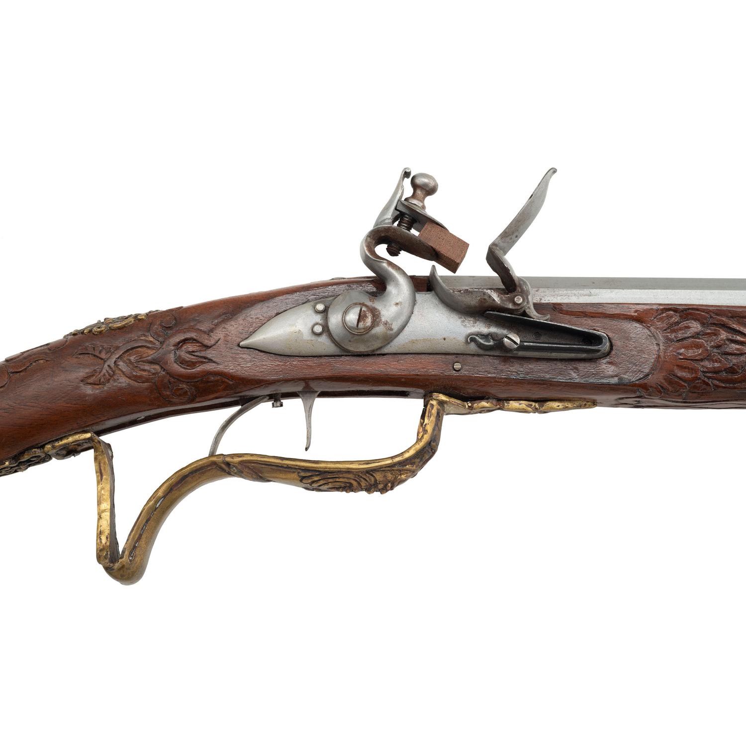 Contemporary Smoothbore Flintlock Jaeger Rifle