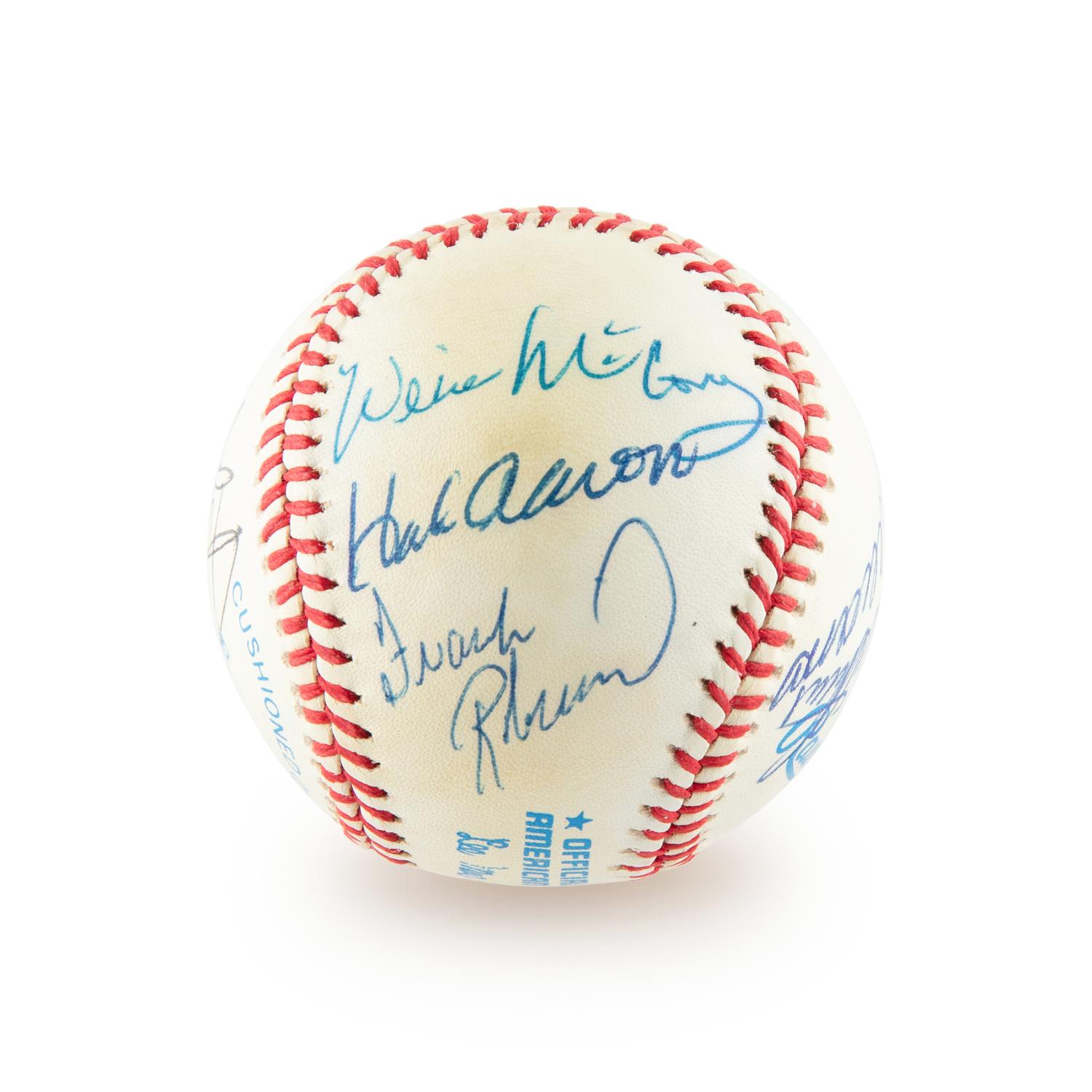 A 500 Home Run Club Signed Autograph Baseball - 10 Signatures (Beckett Authentication Services)
