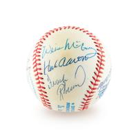 A 500 Home Run Club Signed Autograph Baseball - 10 Signatures (Beckett Authentication Services)