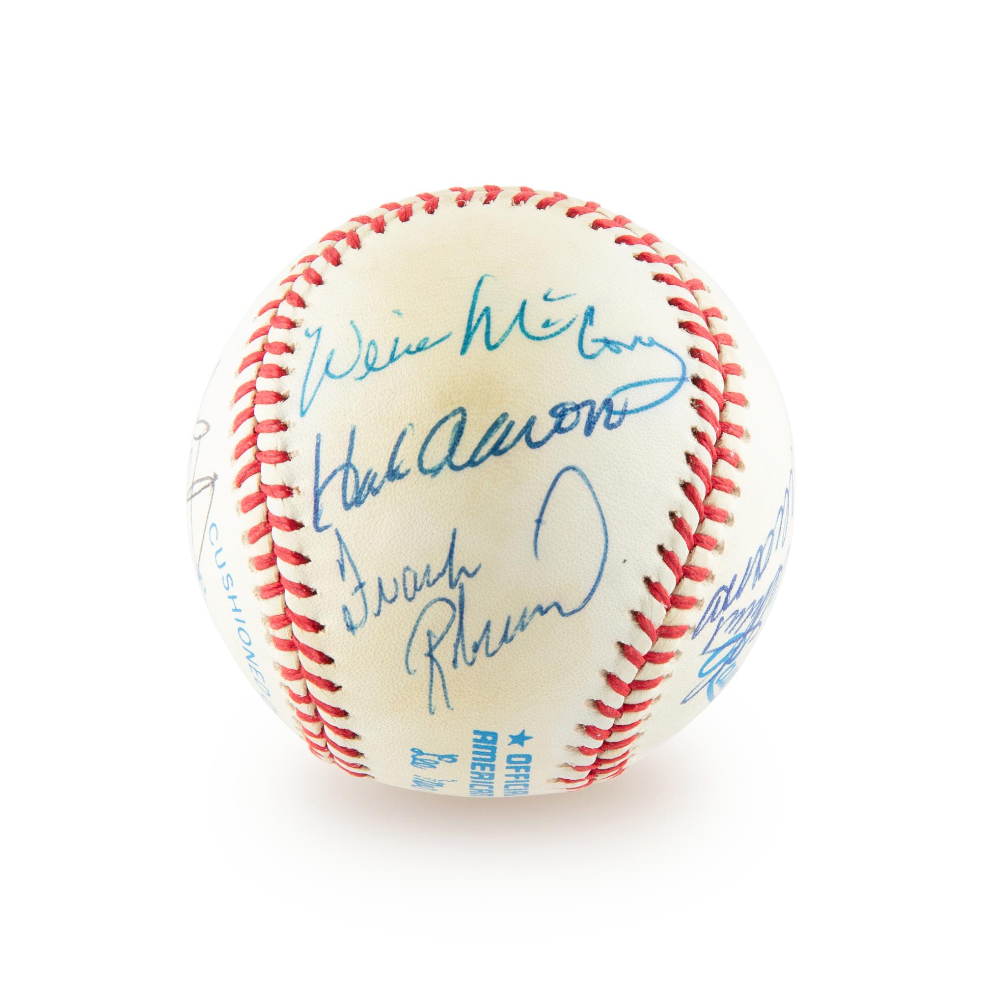 A 500 Home Run Club Signed Autograph Baseball - 10 Signatures (Beckett Authentication Services)