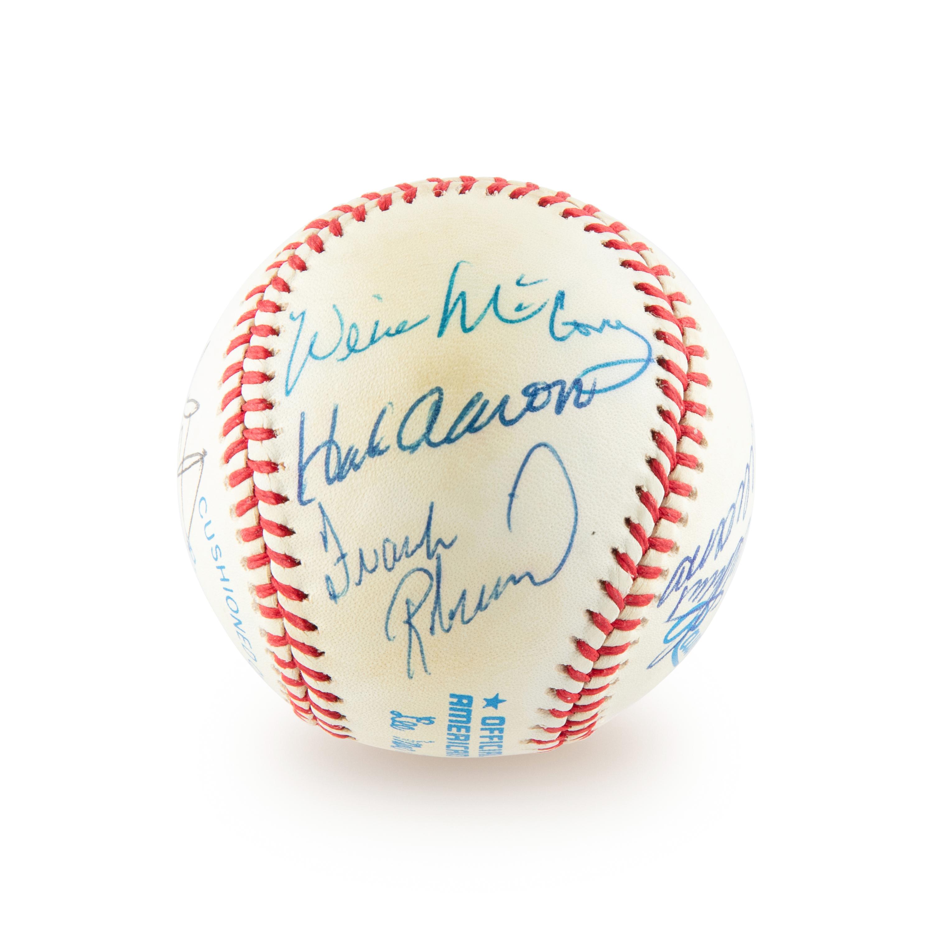 A 500 Home Run Club Signed Autograph Baseball - 10 Signatures (Beckett Authentication Services)