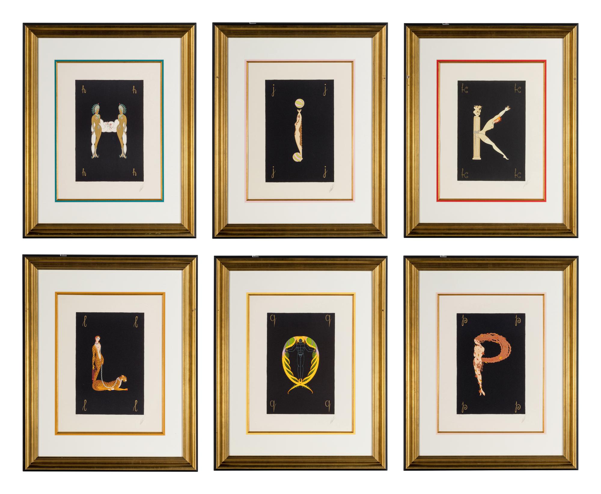 Six Alphabet Lithographs
