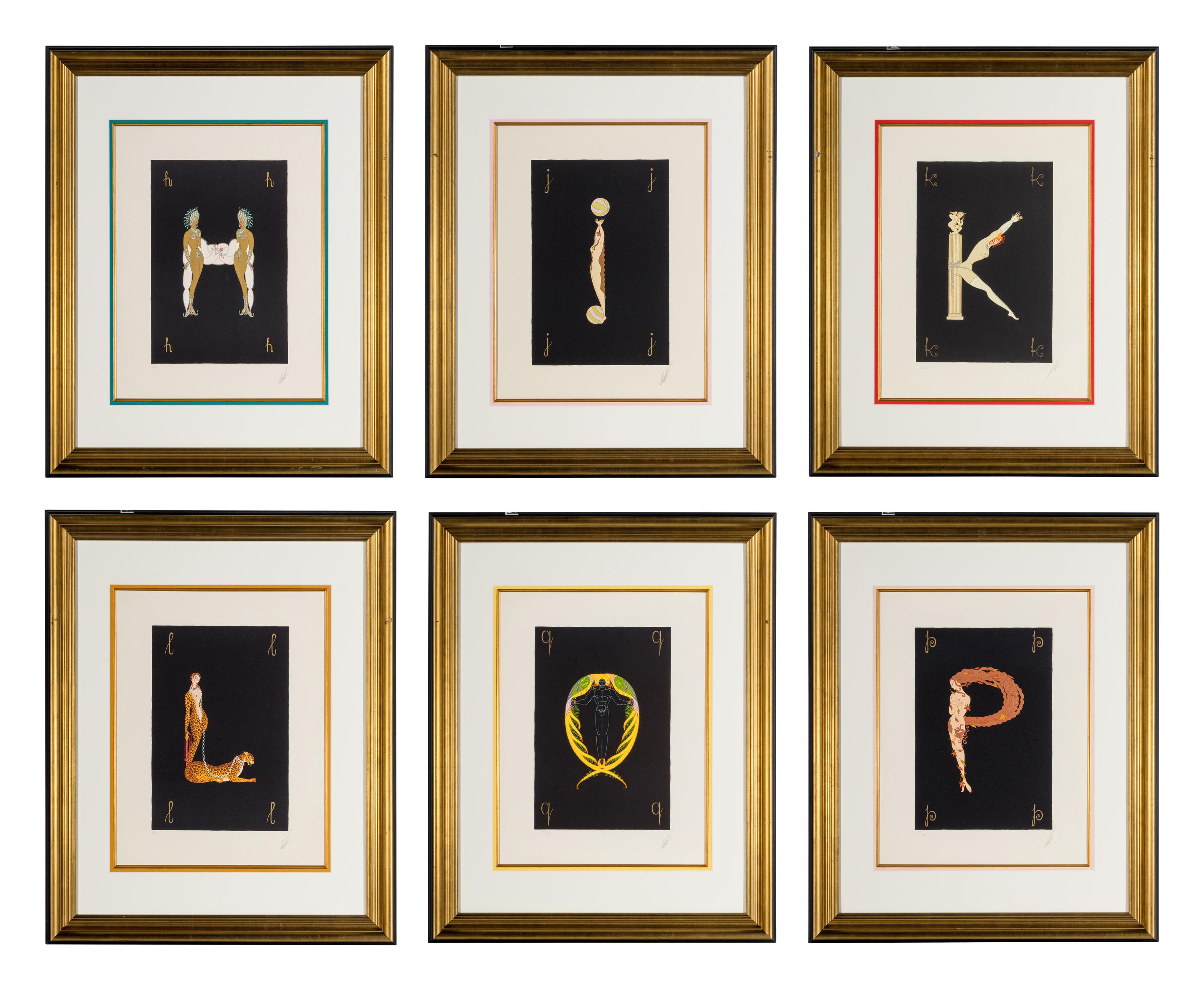 Six Alphabet Lithographs