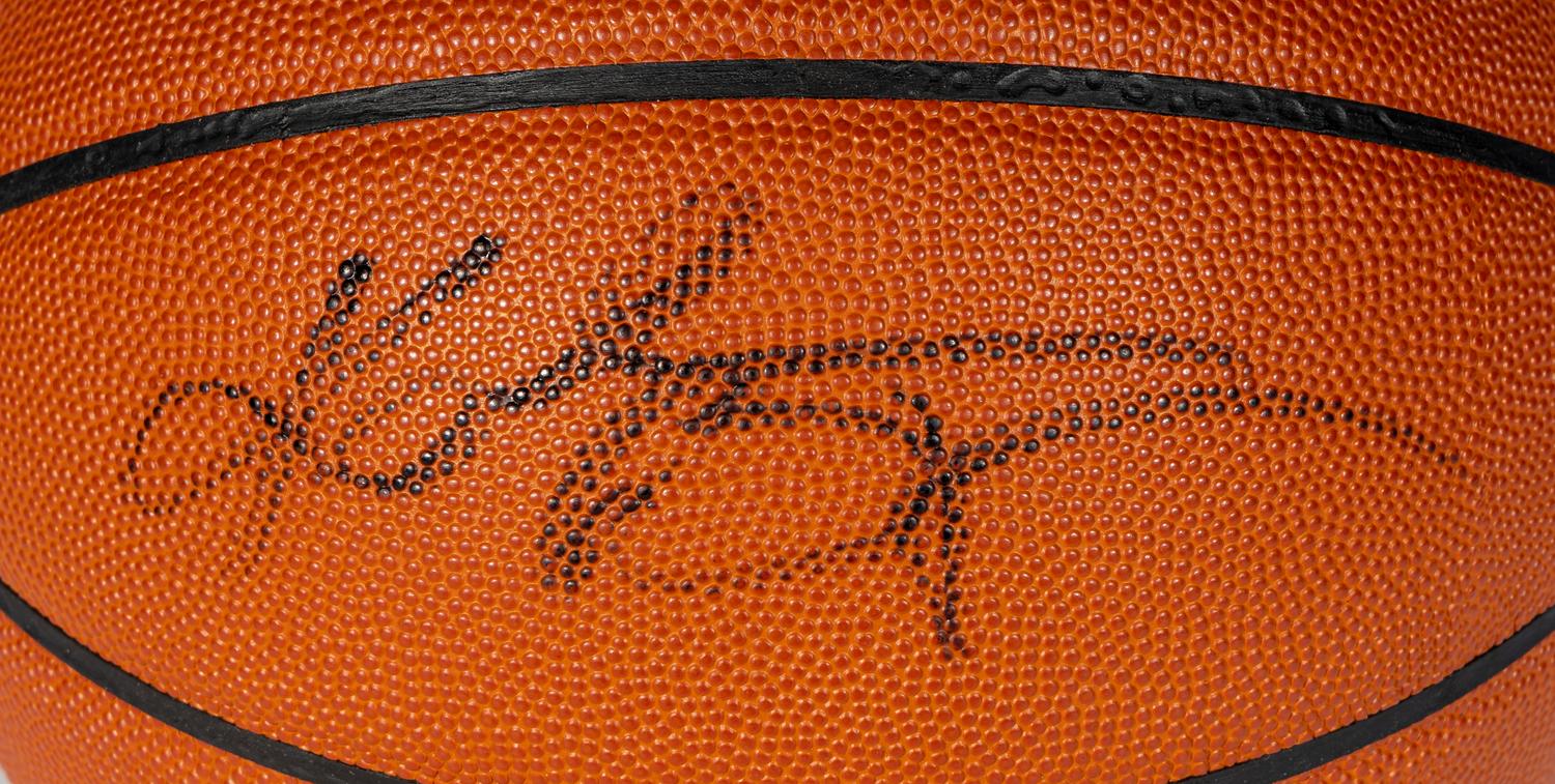 An Extraordinary Kobe Bryant Full Name Signed Autograph Official NBA Basketball (PSA Certified Authentic),