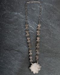 Navajo or Pueblo Silver Filagree and Turquoise Necklace