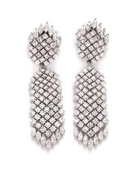 A Pair Of Platinum and Diamond Convertible Earclips, Tilson, 37.30 dwts.