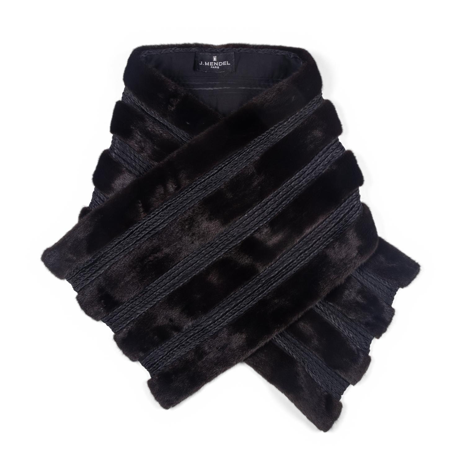 Exceptional J. Mendel Ranch Mink Scarf