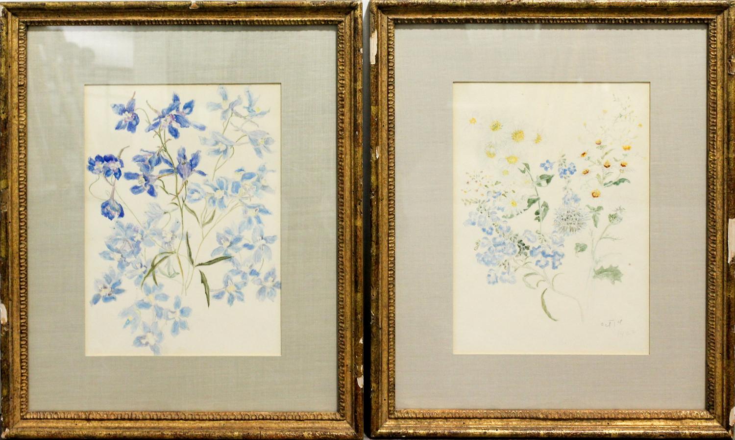 Walter MacEwen, (American, 1860-1943), Botanicals (a pair of works), ca. 1922
