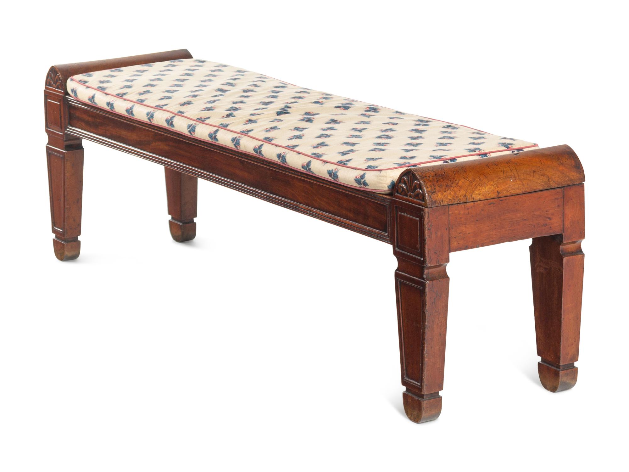 A George IV Mahogany Hall Bench