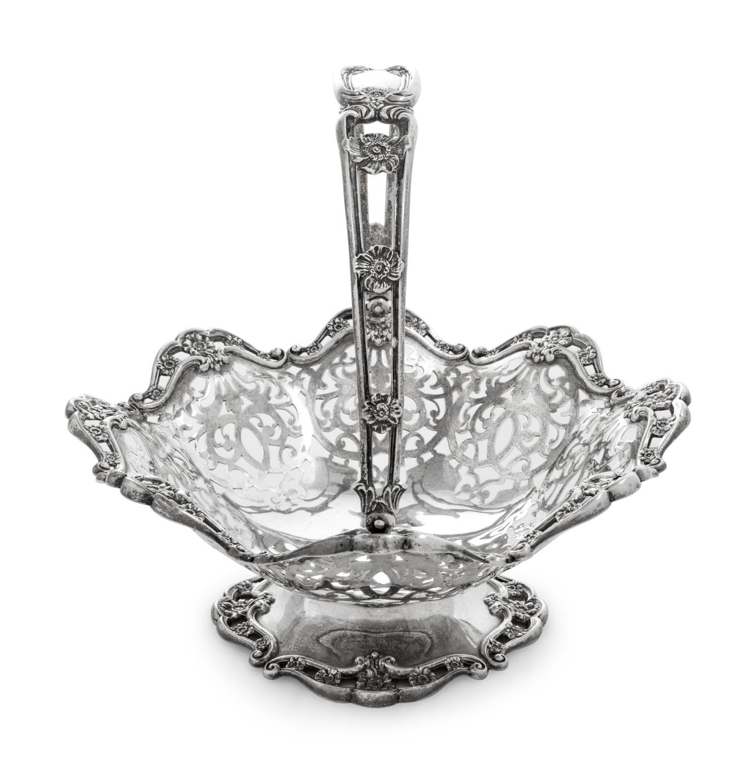 An American Silver Centerpiece Basket