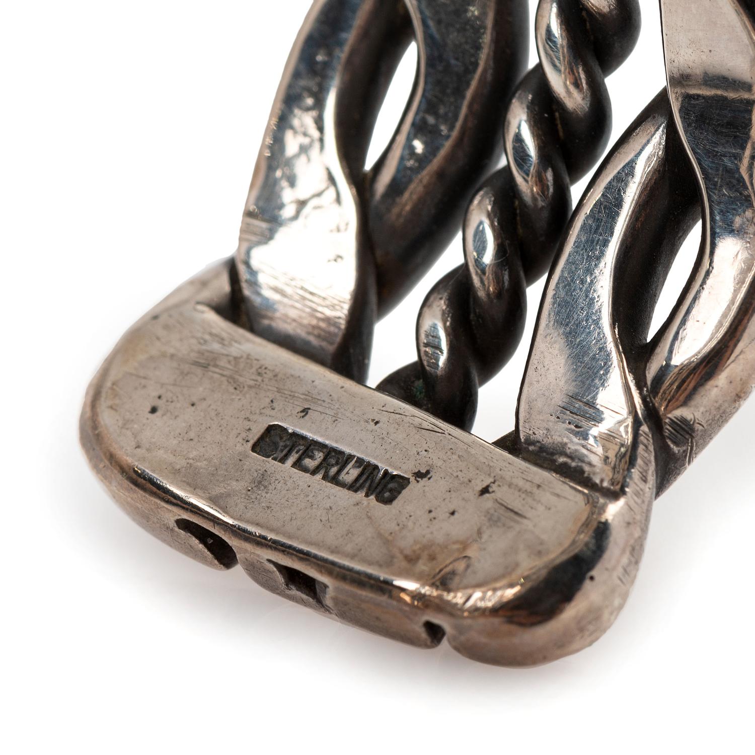 Navajo Silver Twisted Wire Cuff Bracelet