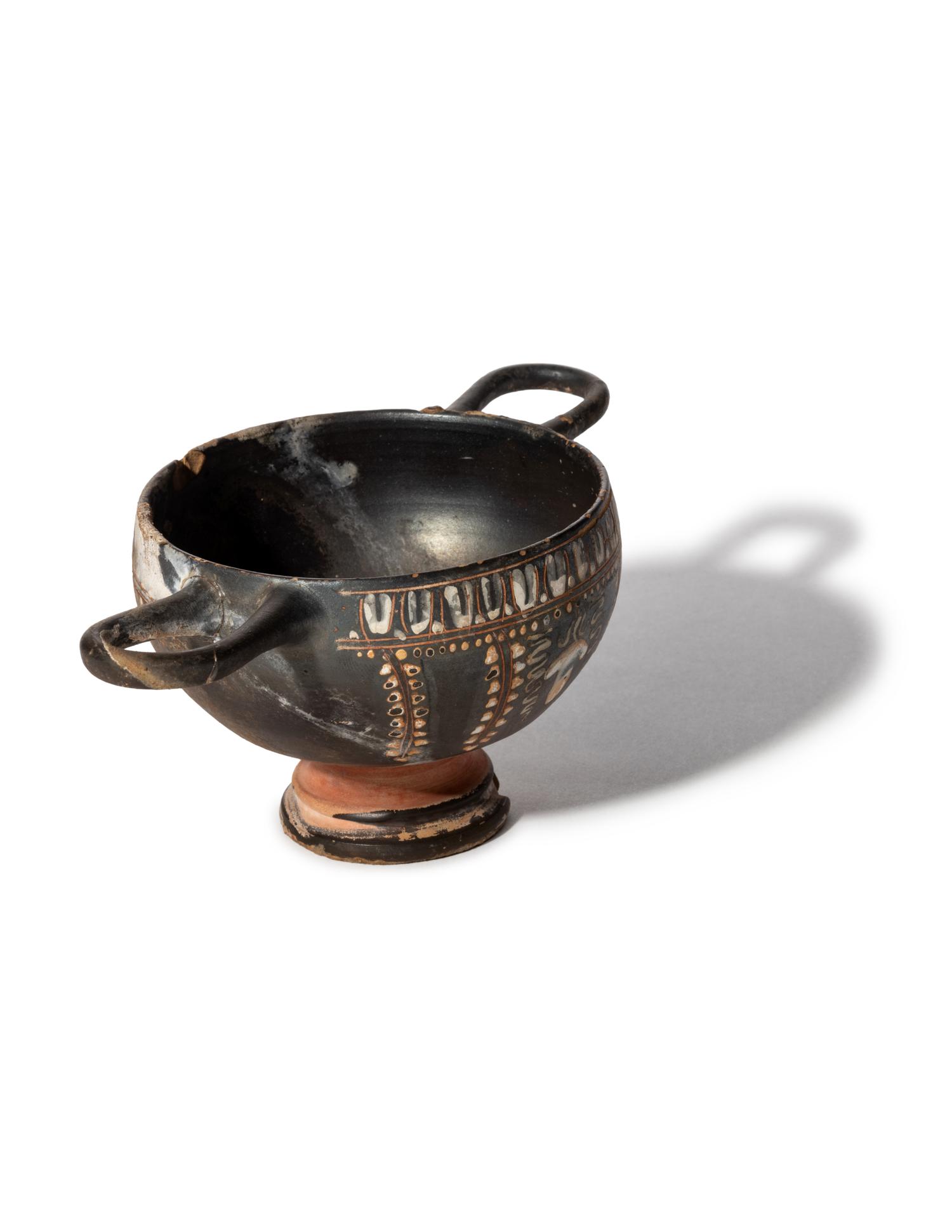 An Apulian Gnathian-Ware Skyphos