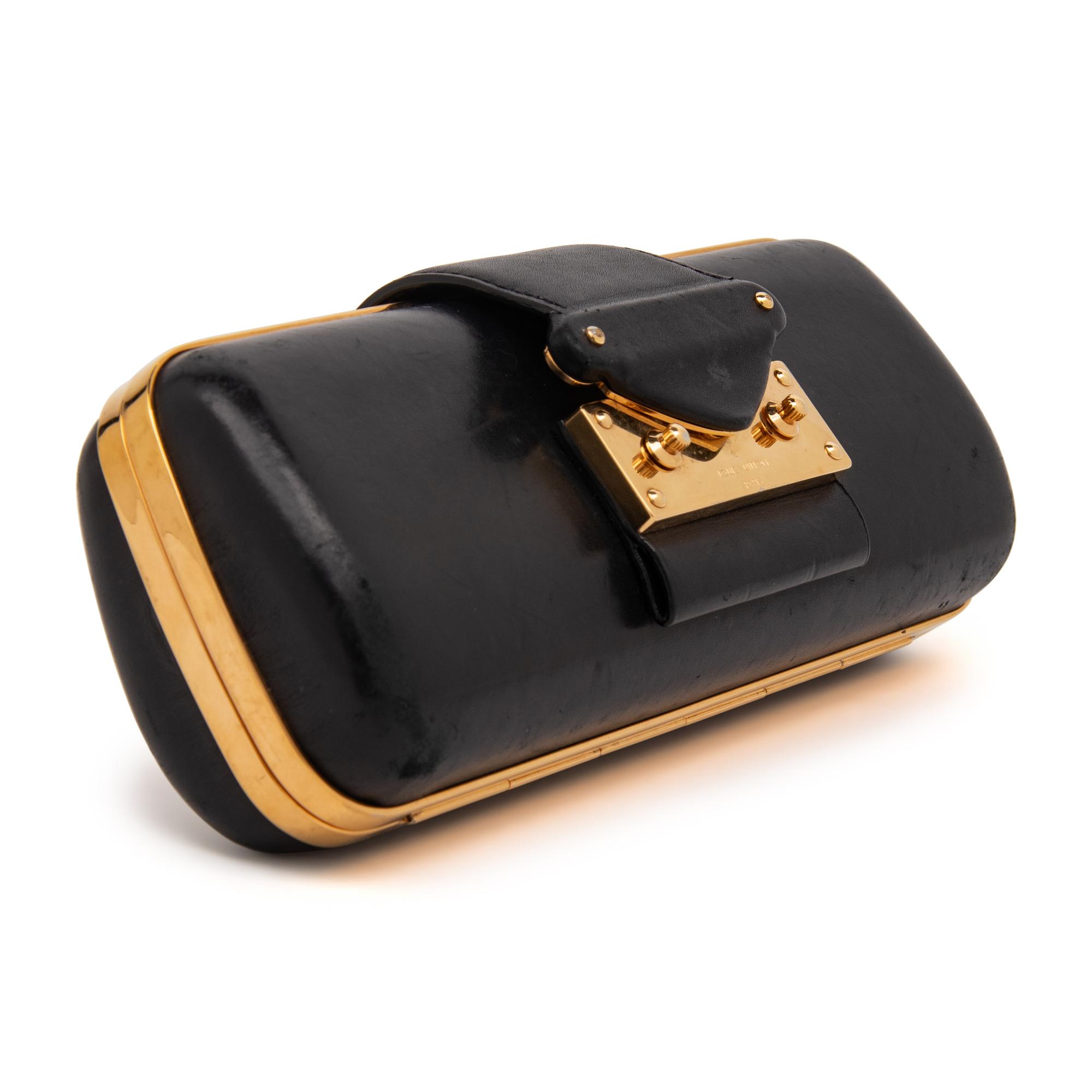 Louis Vuitton, Minaudiere Tresor Leather Clutch