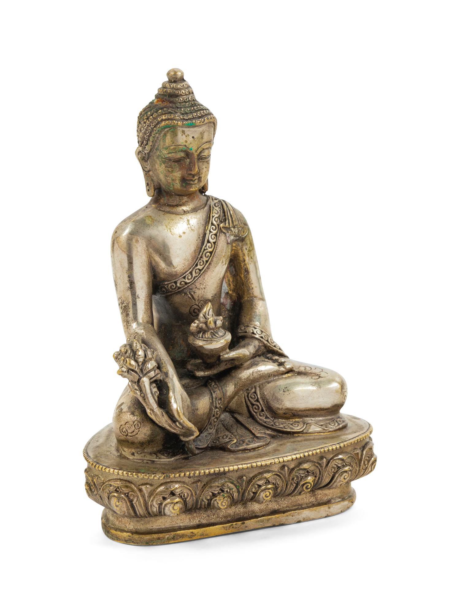 A Sino-Tibetan Bronze Figure of Seated Buddha