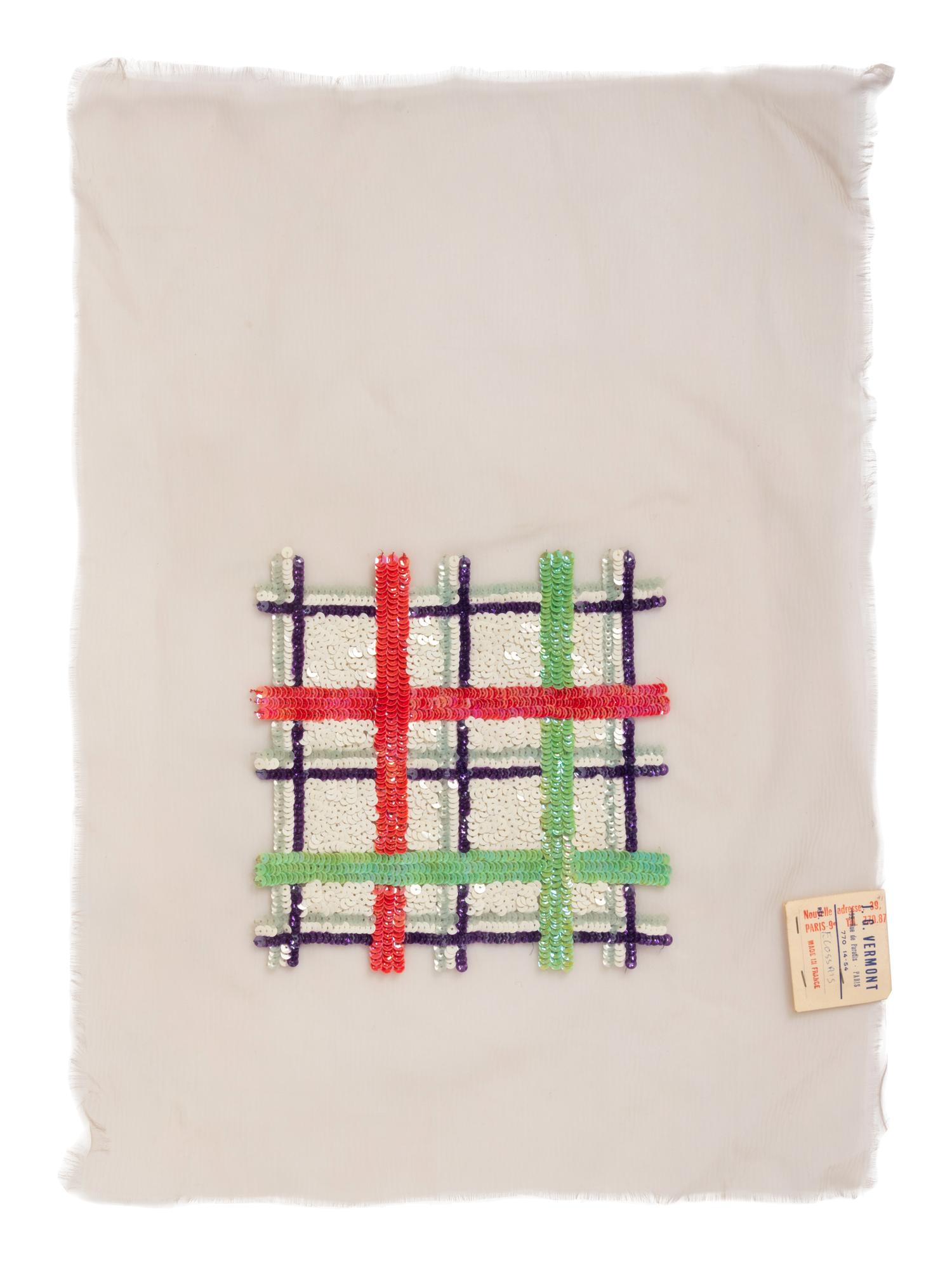 Collection of Six Embroidery Samples by Vermont, Paris, 1950-78s
