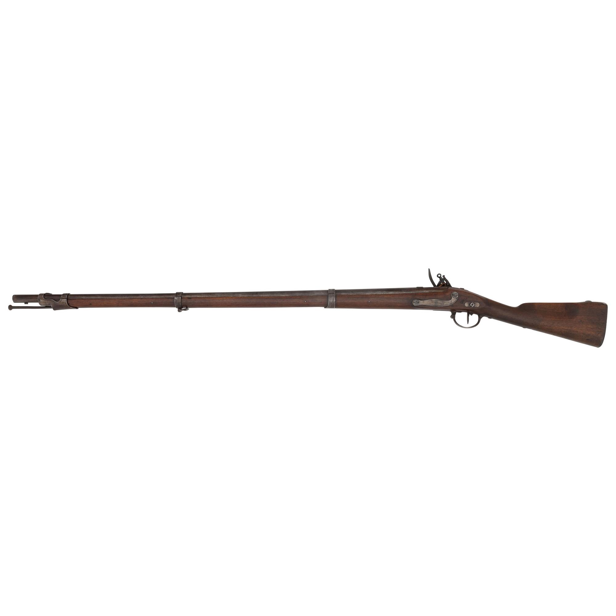 Composite Baden Flintlock Musket with an 1827 Dated US Model 1822 (1816 Type II) Lock