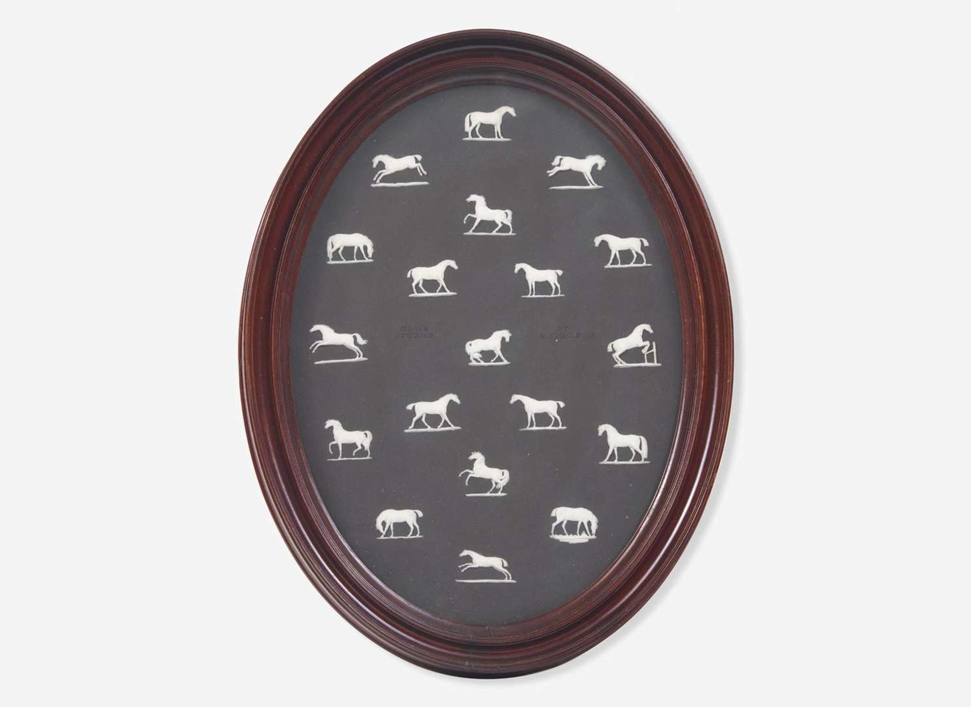 A Large Wedgwood "Horse Studies" Plaque, UK, late 19th century