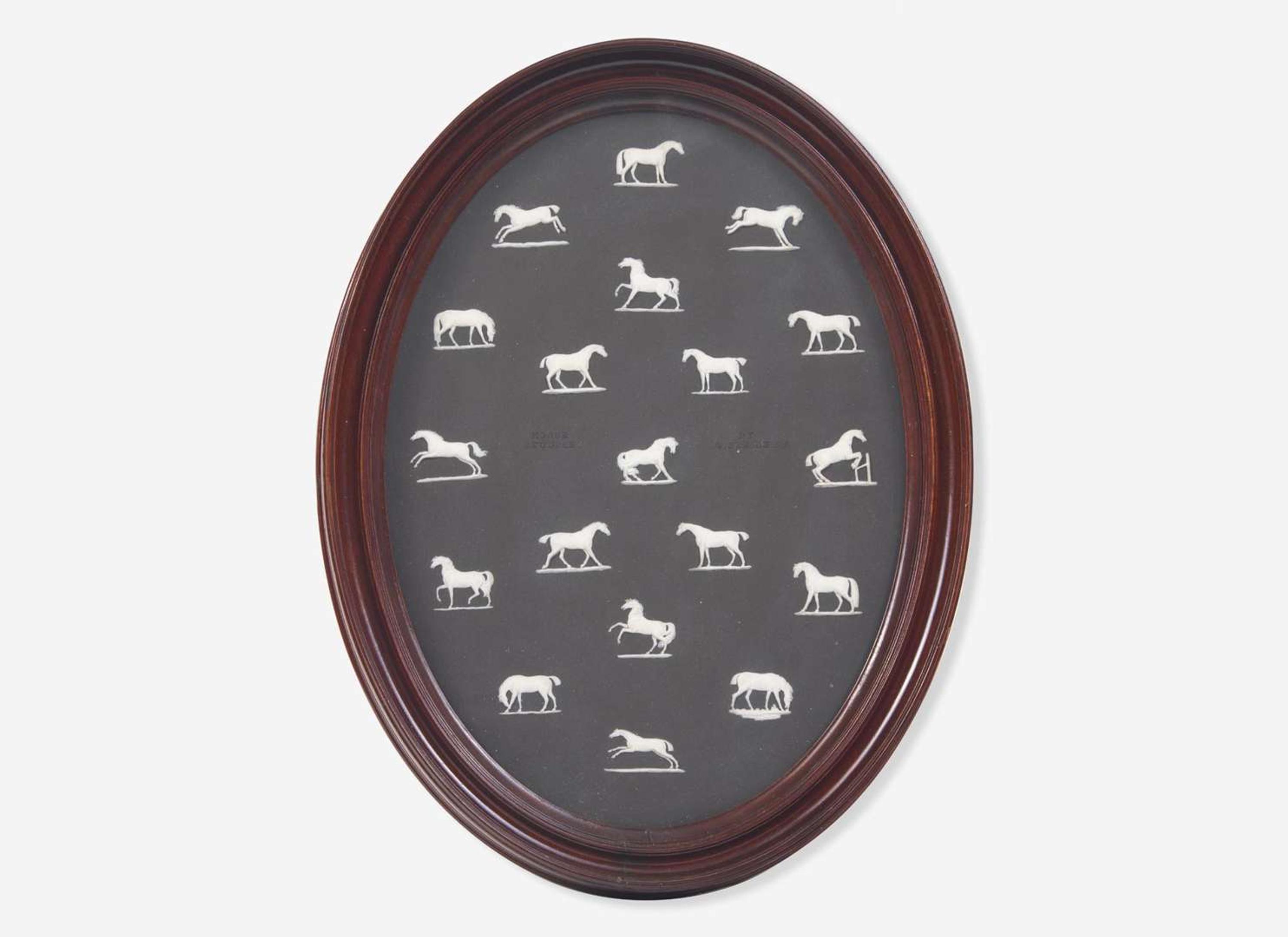 A Large Wedgwood "Horse Studies" Plaque, UK, late 19th century