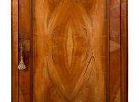 An Italian Figured Walnut Wardrobe Cabinet