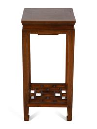 Two Chinese Hardwood Pedestals