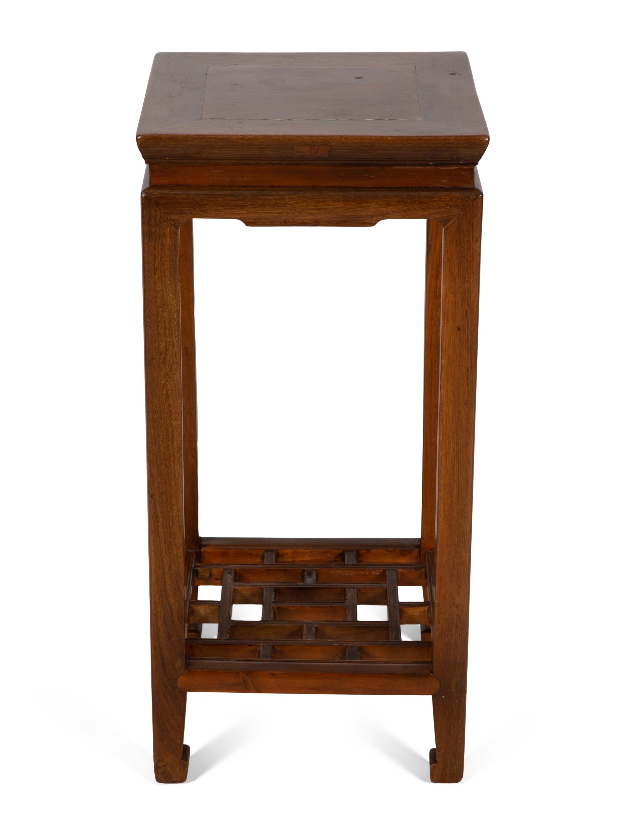 Two Chinese Hardwood Pedestals