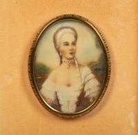 A Group of Continental Portrait Miniatures — 19th Century