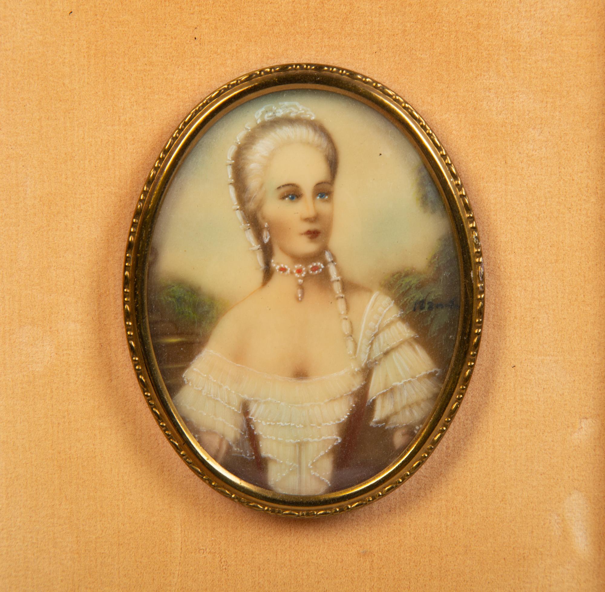 A Group of Continental Portrait Miniatures — 19th Century