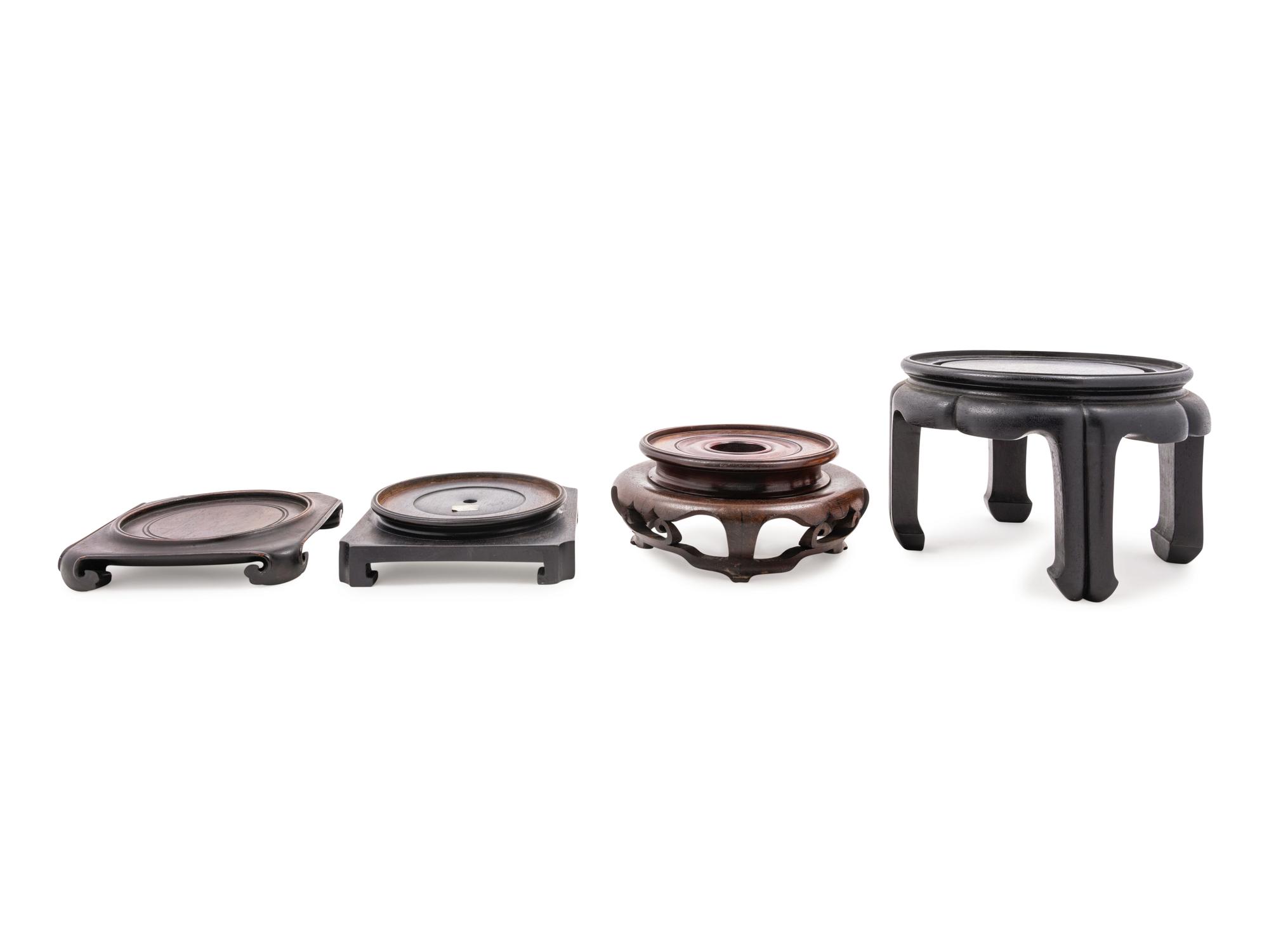 Four Chinese Hardwood Stands