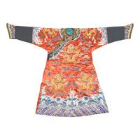 Two Chinese Embroidered Silk Robes, 20th century — 近代 絲織綢緞長袍兩件