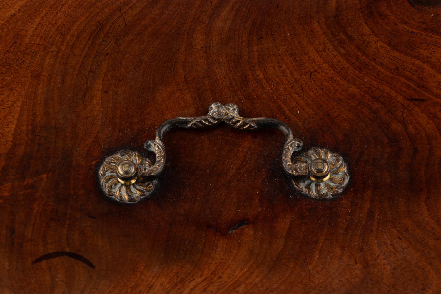 A George III Mahogany Campaign Stationary Box
