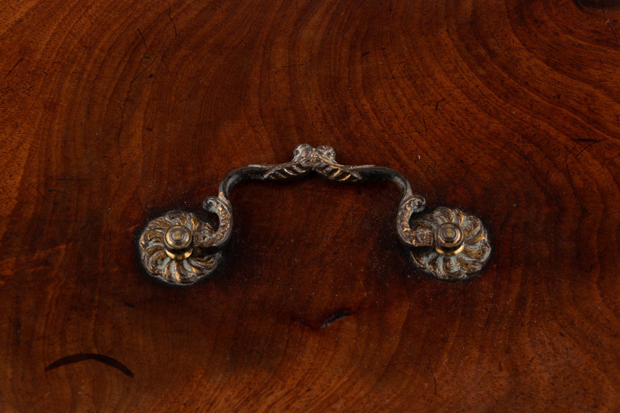 A George III Mahogany Campaign Stationary Box