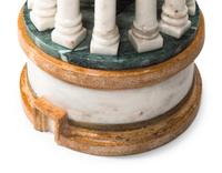 An Italian Grand Tour Style Marble Temple Model
