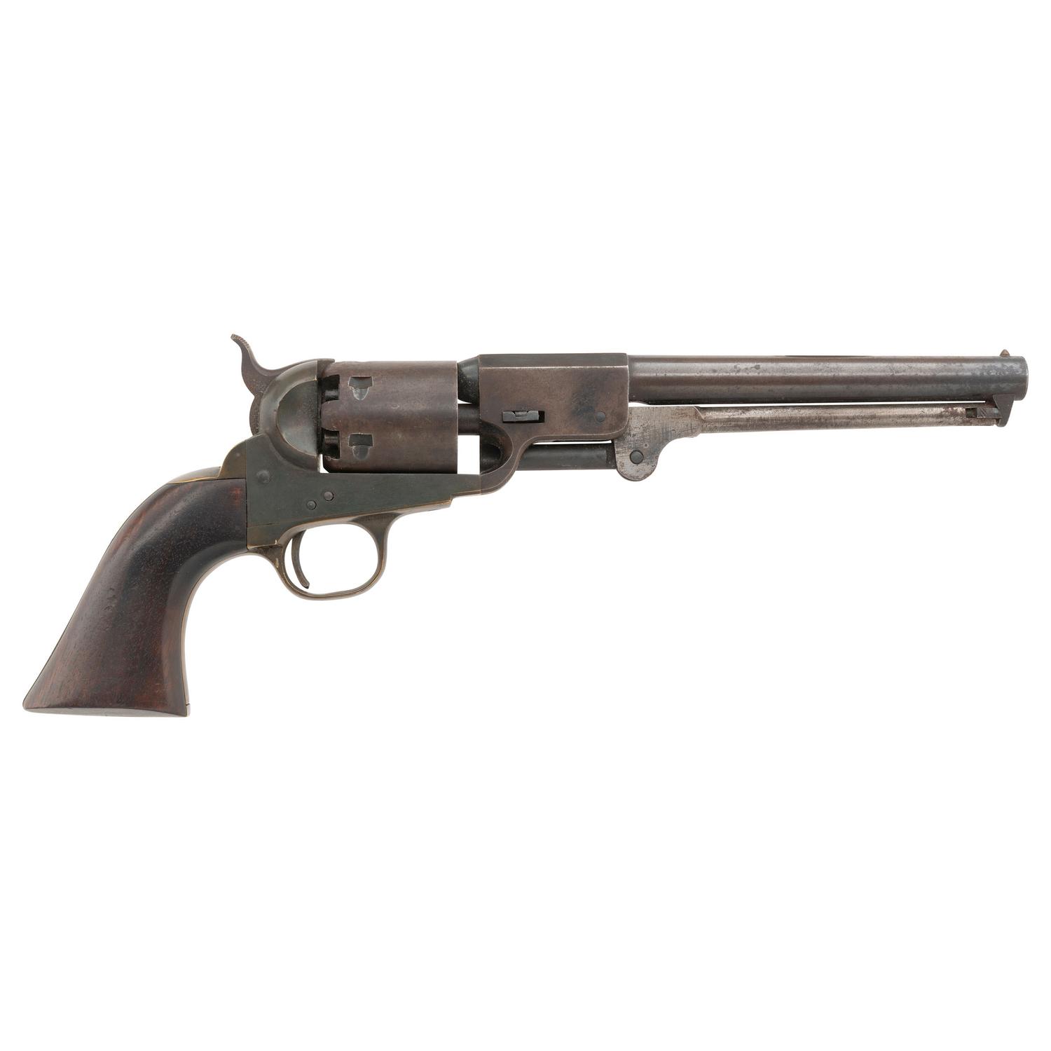 Unmarked Aged Replica Brass Framed Confederate Revolver