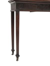 A Mahogany George III-Style Sideboard with Brass Gallery Rail