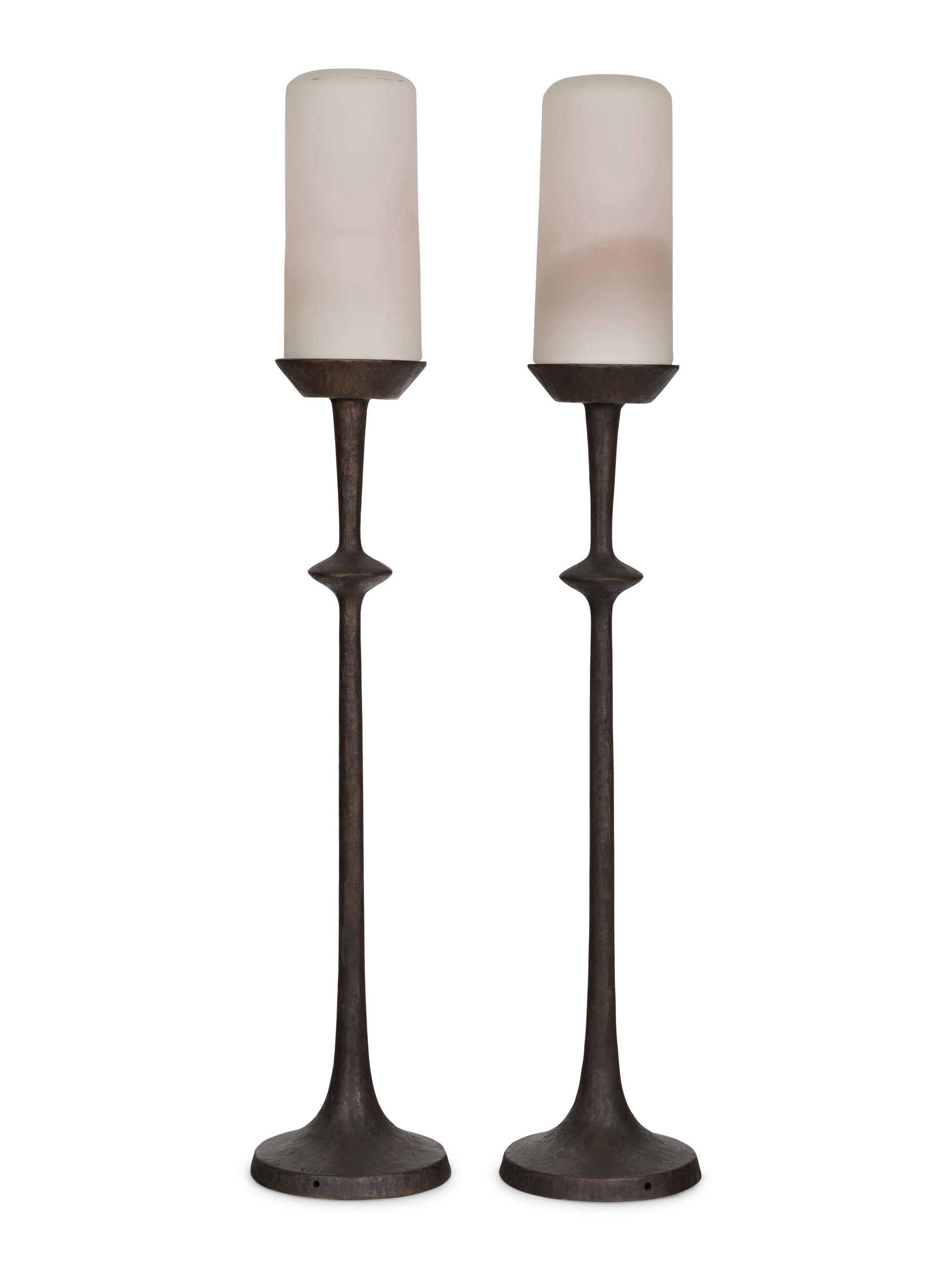 Pair of Alexandra Table Torchieres