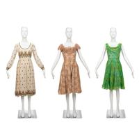 Three Vintage Designer Dresses: Two Ceil Chapman, One Teal Traina, 1960s