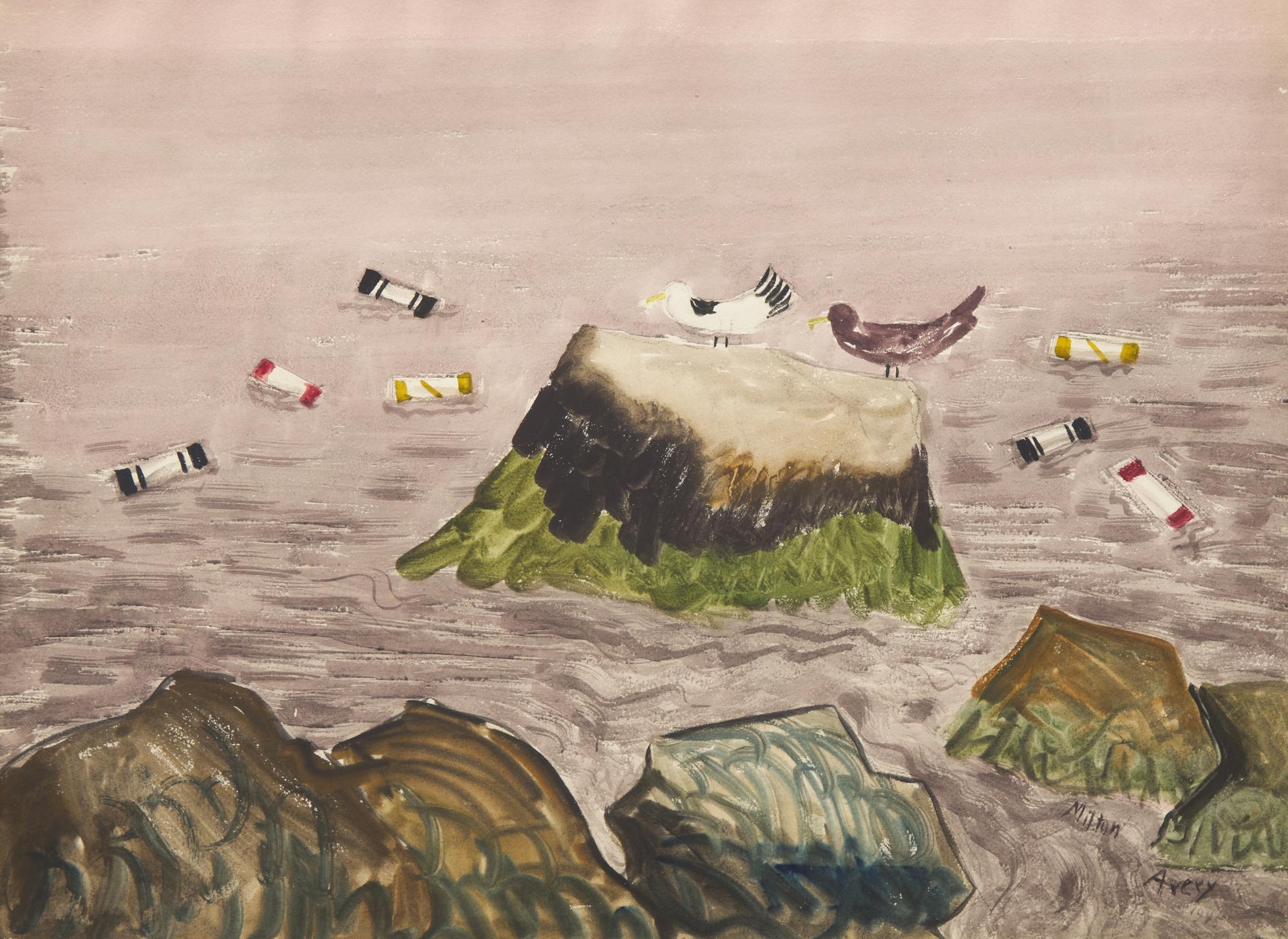 Birds, Buoys, and Rocks, 1945