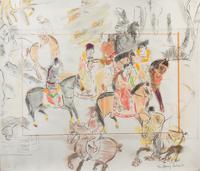 Larry Rivers, (American, 1923-2002), Chinese Information Travel, 1985