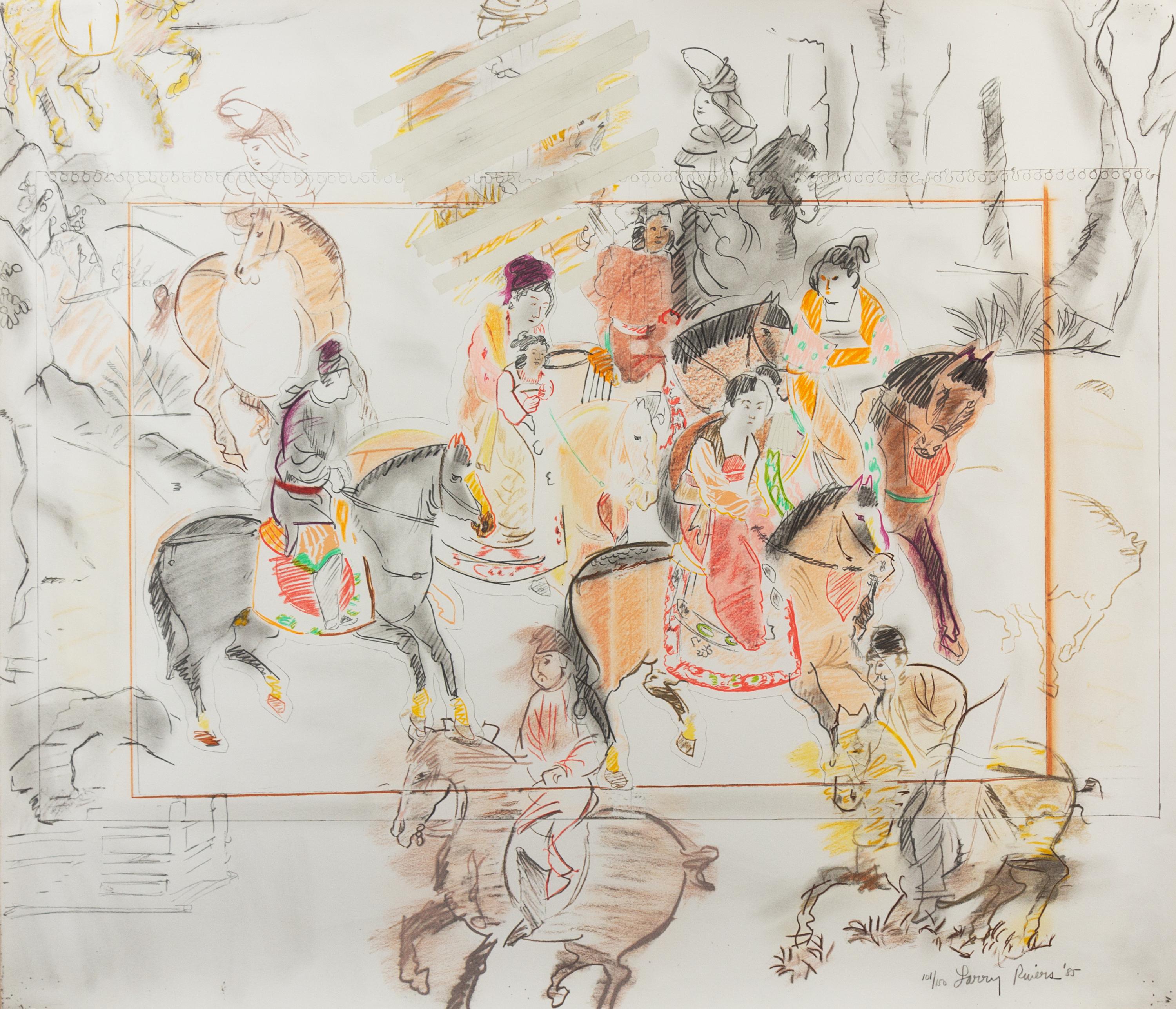 Larry Rivers, (American, 1923-2002), Chinese Information Travel, 1985