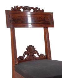 Three Regency Shell-Carved Mahogany Side Chairs