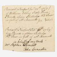 [Declaration of Independence] [Rhode Island] Ellery, William Autograph Document, signed