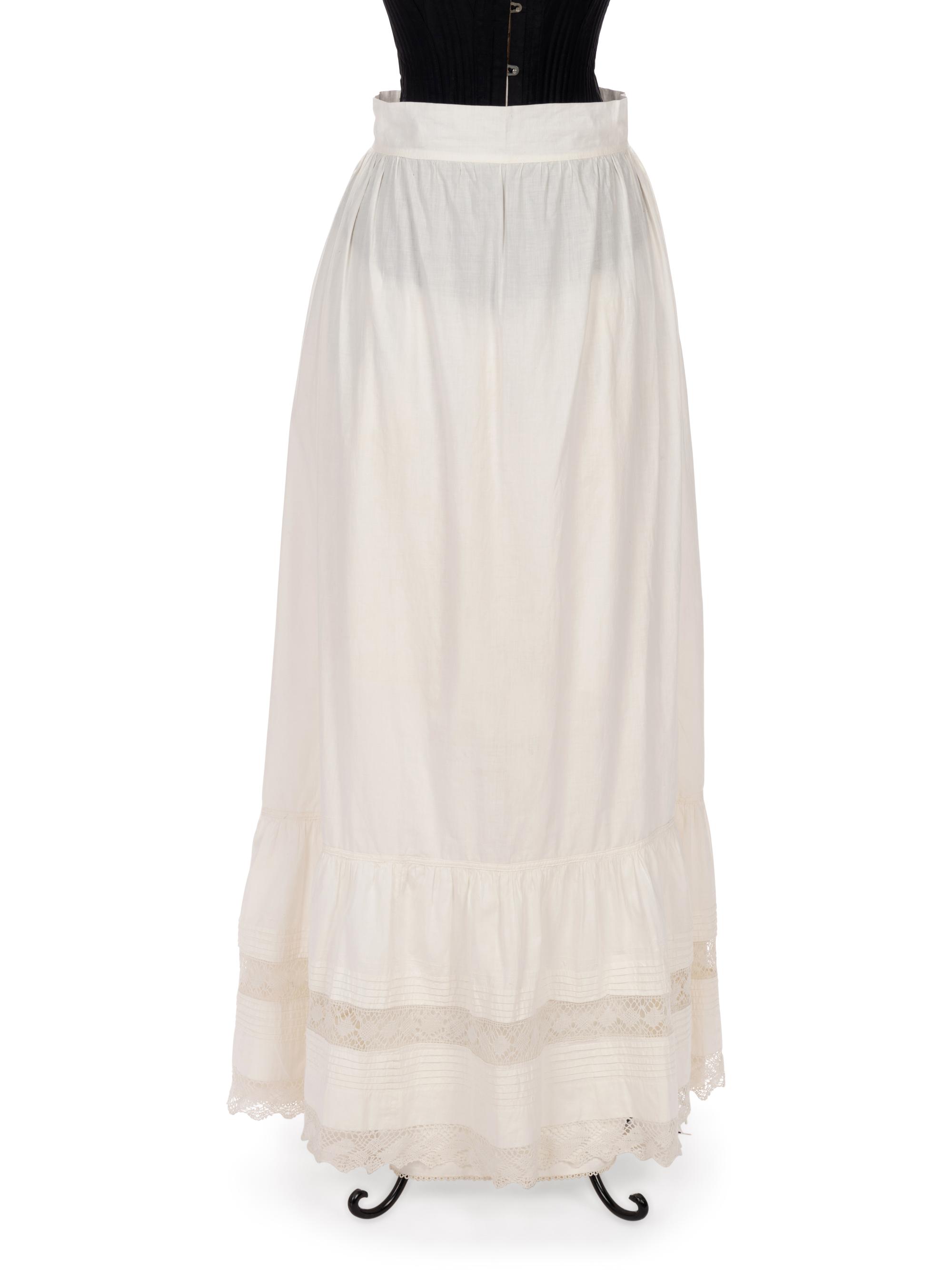 Collection of Five Cotton Pairs of Drawers and Three Petticoats, 1870-1900s