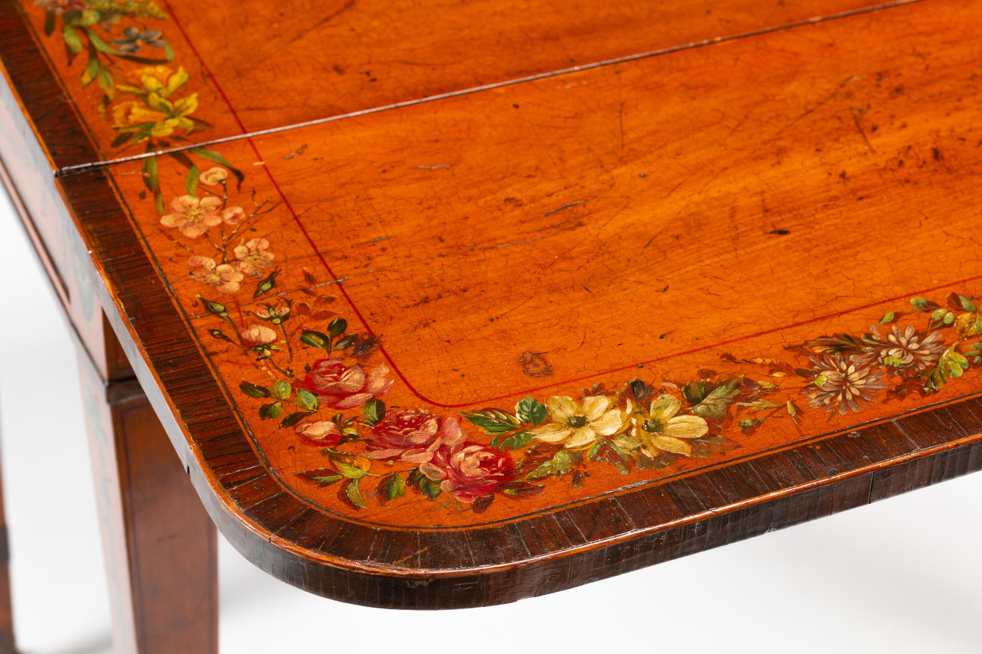 An Early Edwardian Painted Mahogany Pembroke Table