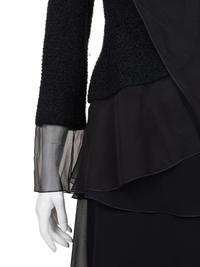 Chanel Tweed Jacket and Ruffled Skirt Ensemble, 2000