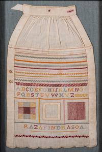Three Needlework Alphabet Samplers, Including a Rare Apron